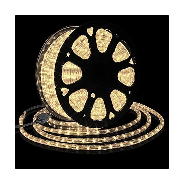 Forever Speed 30M LED Lichterschlauch Außen,1080LEDs Wasserfest LED Lichtschlauc Schlauch Außen und Innen für Weihnachten, Hochzeit, Dach, Zaun Dekoration Beleuchtung WarmWeiß IP65