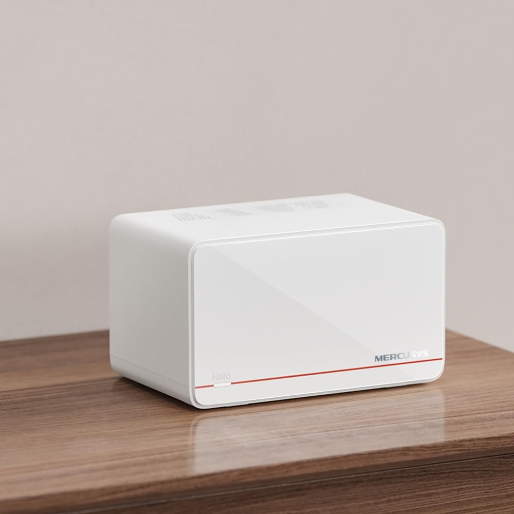 Mercusys BE6500 Sistema Wi-Fi 7 de malla para todo el hogar, doble banda, 4K-QAM, MLO, 2 x 2.5G + 1 x 1 G, roaming sin costuras, juegos y transmisión, fácil gestión y configuración de aplicaciones