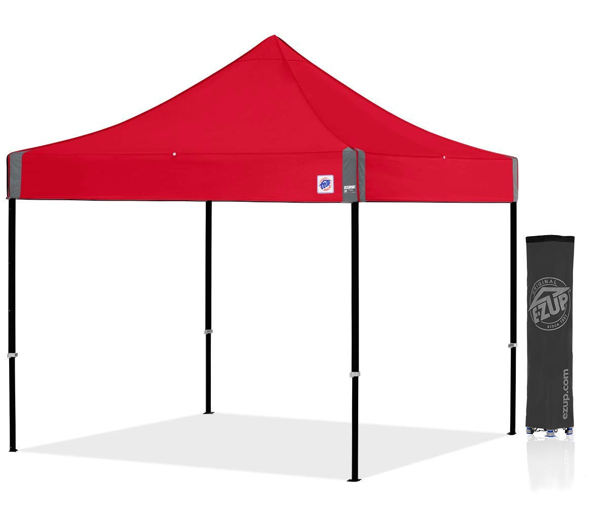 E-Z UP Eclipse Instant Shelter Canopy, 10' x 10', Black Steel Frame and Professional Grade Punch Top