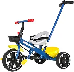 Triciclo Infantil, para Crianças de 2 a 5 Anos, suporta até 25kgs, com Design Ergonômico, Rodas Duráveis Unitoys (AZUL)