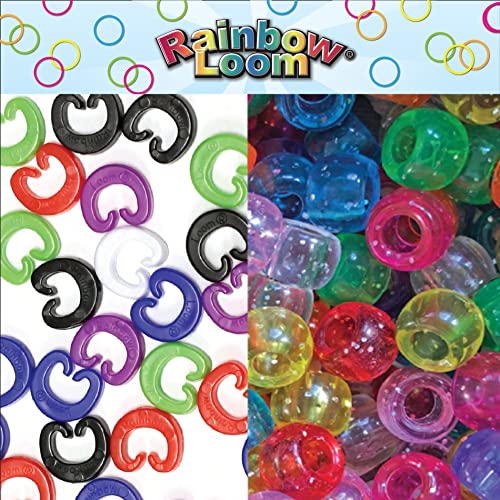 Rainbow Loom® Duo Combo with Jewel Rubber Bands Collection, Features 2 connectable to Make Longer and Wider Creations, an Organizer Case, Great Activity up to 4 People 7+