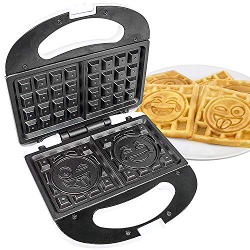 Emoji Universe: 2 Slice Emoji Waffle Maker, Waffle Iron