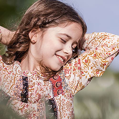 Fansilver 28 Pairs Clip on Earrings for Girls Cute Animal Flower Rainbow Clip Earrings Set for Little Teens Girls Gold Clip on Earrings for Non Piercing Ears,age：over 3 years old2