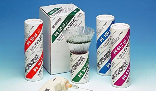 Hirschmann090517 Micropipette Hair ringcaps 50 L (Pack of 250)
