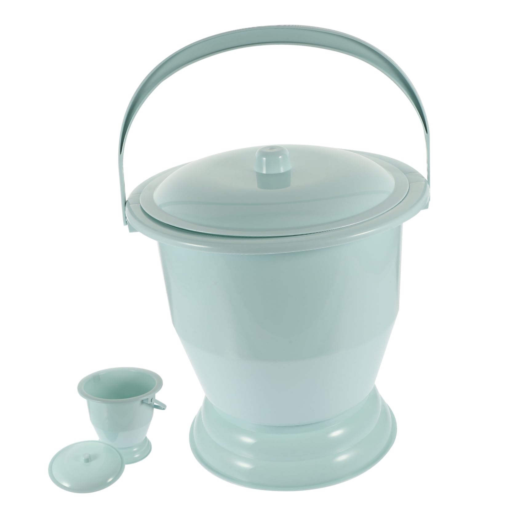 BCOATH Plastic Potty Spittoon Portable Chamber Pot Urine Pot for Camping Bedside Commode Bucket Unisex Design