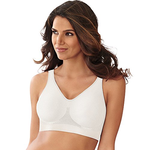 Bali womens comfort revolution wirefree with smart sizes bras, wh…