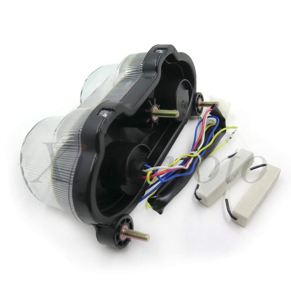 NBX - Feu arrière de moto avec clignotants intégrés pour Kawasaki ZR7S ZX6R J1/J2 G1/G2 ZX900 ZX9R ZZR600
