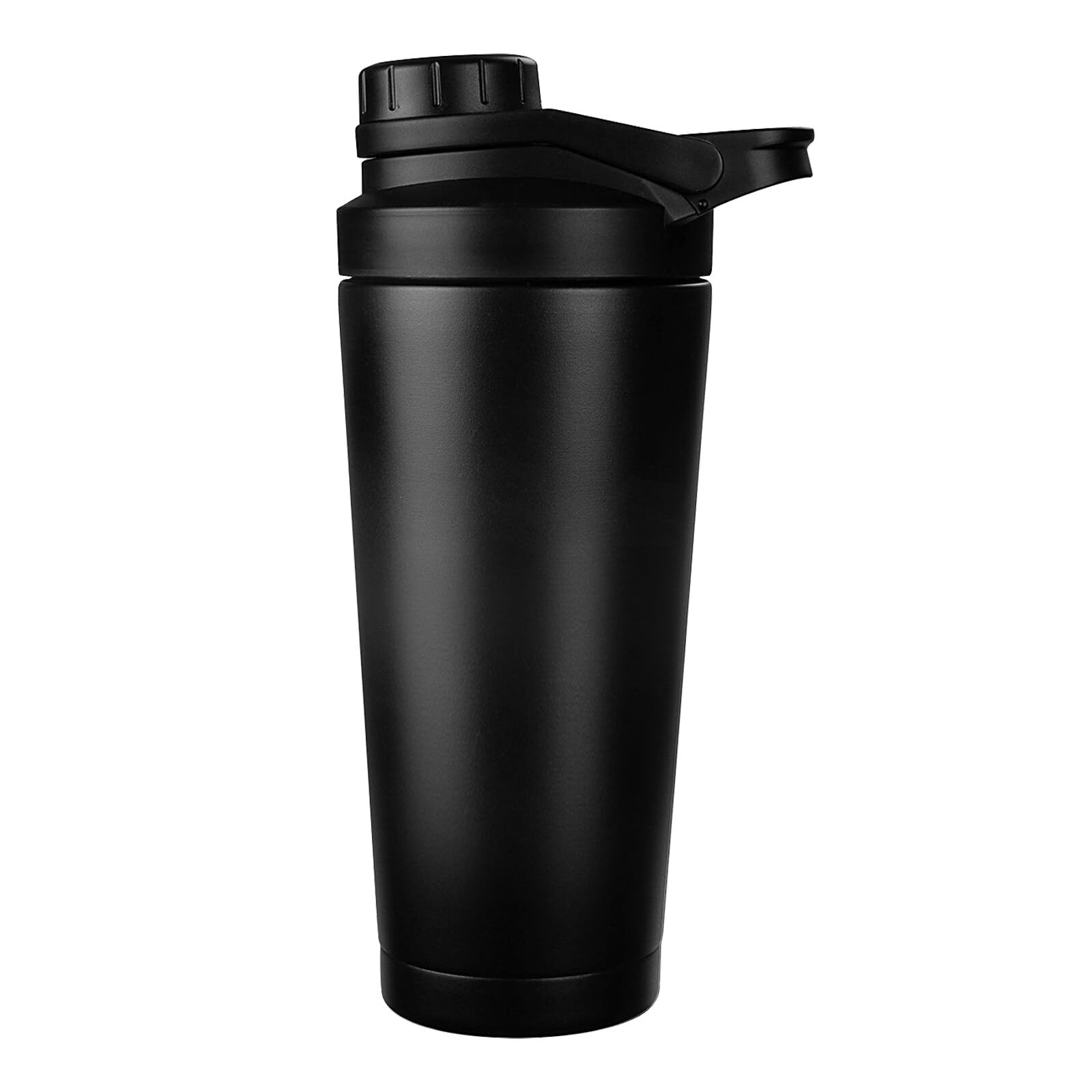 Shaker protéiné isotherme 750 ml acier inoxydable, sans bruit, sans BPA, bouteille d'eau et maille mélangée