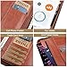 IYGHV Faux Leather Portfolio Binder with Handle & Clipboard, Zippered Padfolio Folder Organizer 3 Ring Binder for Document, Business Card Holder,Professional Portfolio Notebook for Men & Women (Brown)