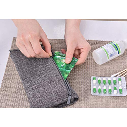 Bolsa organizadora de comprimidos SUPVOX mensal para remédios, bolsa de carteira, bolsa para viagem,
