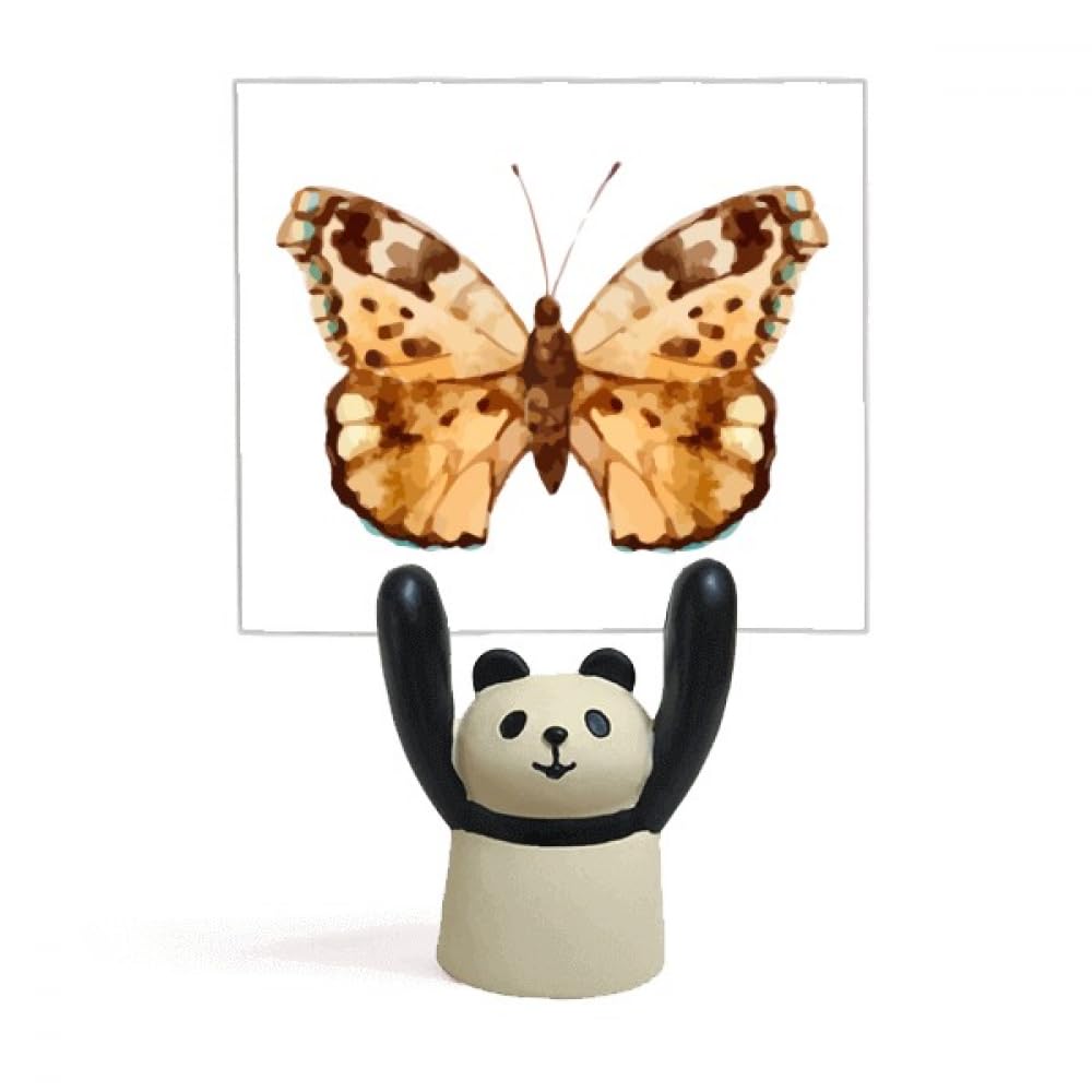 Porte-mémo avec ailes panda marron pour bureau et notes