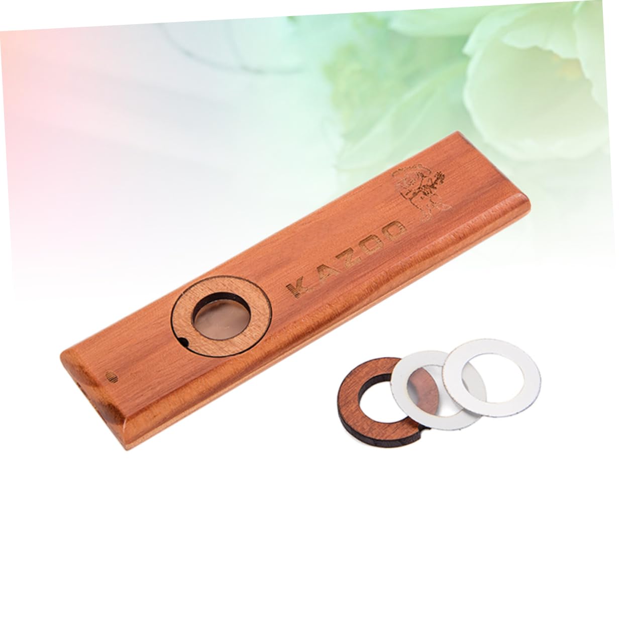 TOYANDONA 3 Pz Diaframma Per Flauto Kazoo in Legno Kazoo Metallico Di Legno Strumenti Musicali Per Bambini Ragazzo Bambù Bambino Strumento Musicale Metallo