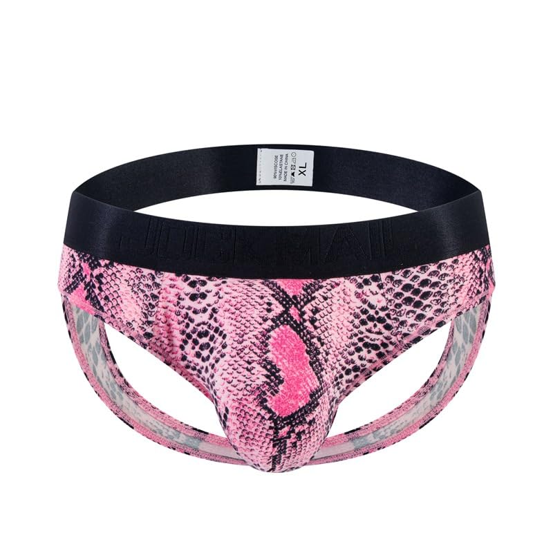 JOCKMAIL Men's Underwear Briefs Sexy Leopard Pattern Playful Printed Men's Underwear Jockstrap Briefs2