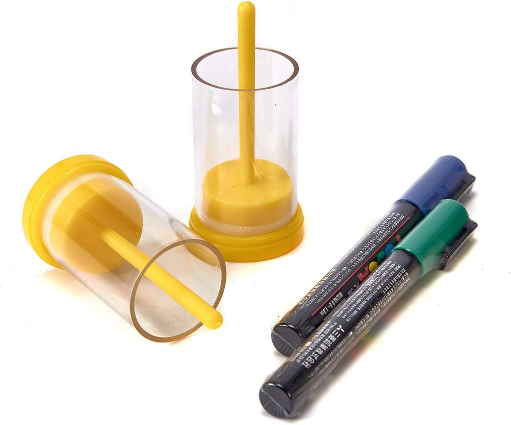 Honey Lake Queen Bee Marking Kit Queen Marking Cage with 2 Queen Marker Pen for Beekeeper(Blue & Green)