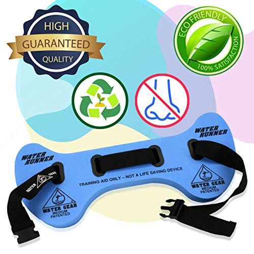 Water Gear Runner Floatation Belt - Water Exercise Equipment - Designed to Fit Your Body Type - Great for Aquatic Workouts (Large)