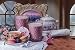 Driada -VIDRO Lounge Rosa con acrilico Paris,Vela Perfumada/Aromática, Vaso de Vidrio, para...