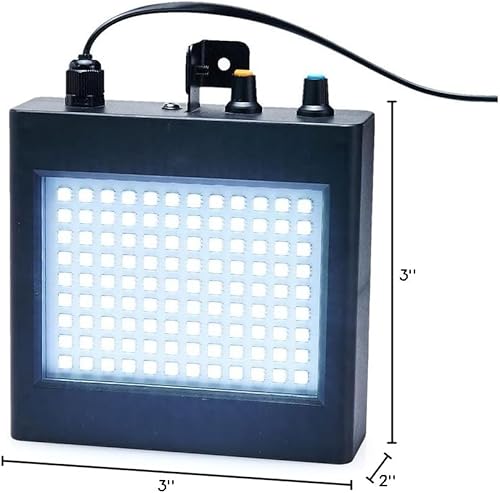 Miniatura 16 de Luces estroboscópicas LED de escenario, 108 LED súper brillantes, iluminación estroboscópica con control de sonido, funcionamiento automático, Luces