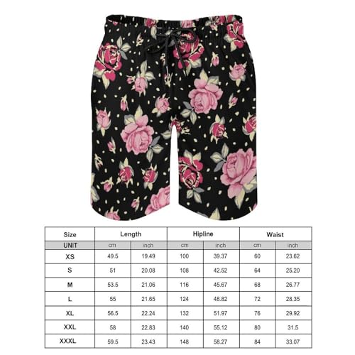 Pantalon court de plage homme rose et short de bain fleur