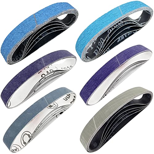 30-Pack 3/4 X 12 Inches Replacement Sanding Belt Kit For Work Sharp Knife & Tool Sharpener Ken Onion Edition (Wskts-Ko) - Knife Sharpening Belts 80/120/240/400/1000/2500 Grits #TOP11