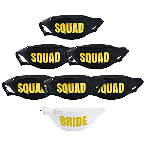Squad Bachelorette Fanny Packs- Block Text (7 Pack) - Thumbnail 3