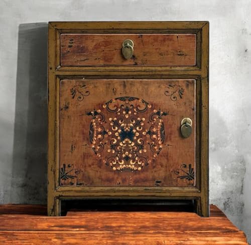 OPIUM OUTLET Cómoda aparador Consola cajonera Armario gabinete guardarropa Chino Asiatico Oriental Antiguo Vintage Shabby-Chic Colonial