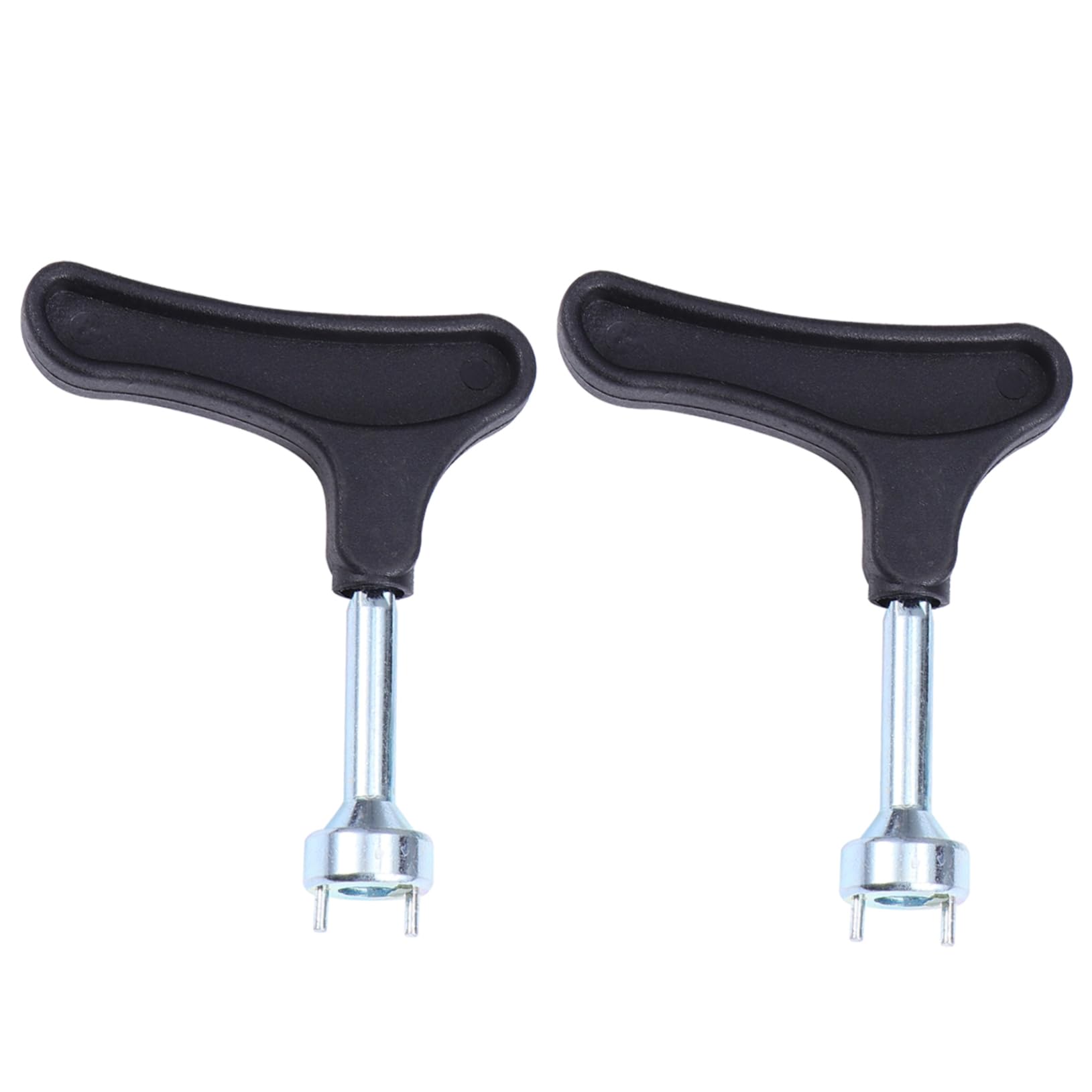 BRIGHTFUFU Golf Shoe Spikes Wrench Kit 2 Pcs Spike Removal Tools Black Sturdy Material Easy to Use Nail Lifter Cleat