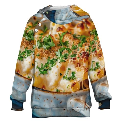 Macaroni CheeseChildren's Raglan Sleeve Hoodie, Suitable for Home And Outdoor Use