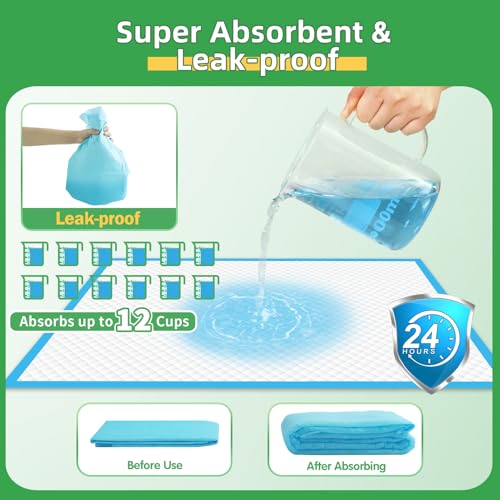 Image of DEEP DEAR Dog Pads Extra Large 30 inchx36 inch, 30-Count XXL Puppy Pads, Super Absorbent Pee Pads for Dogs, Disposable Bed Pads for Doggies, Puppies, Thicker X-Large Incontinence Pads for Dogs, Cats, Rabbits