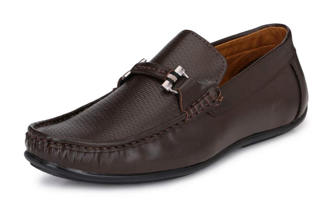 MACTREE Men Dapper Buckle Loafers Big Size(7-13UK)