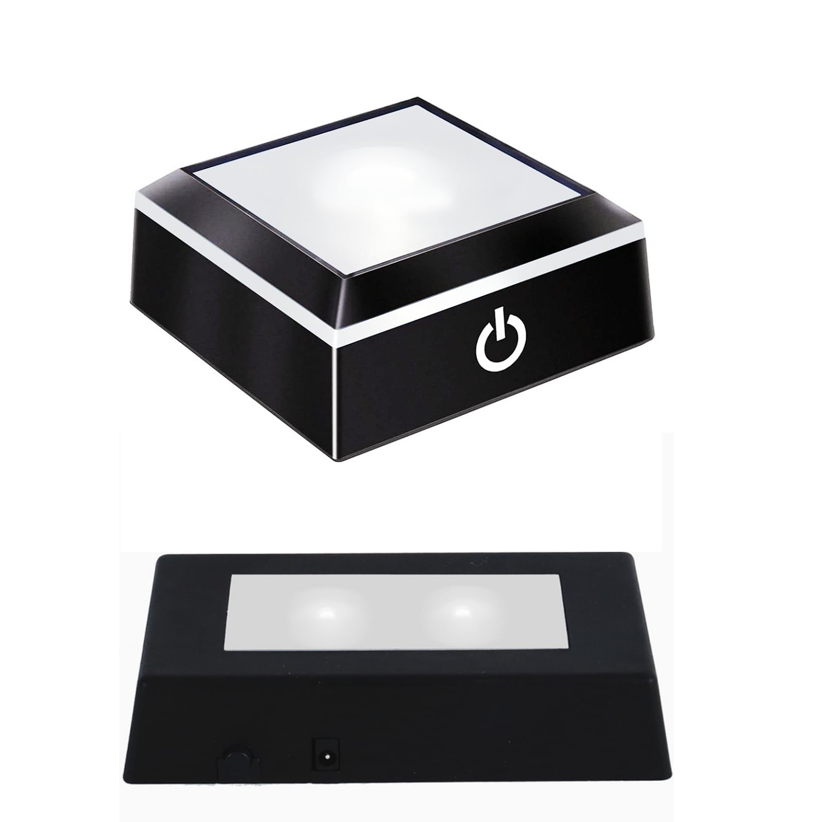 EUSTUMALED Light Base Rectangle Display Stand in A Variety of Colors,Suitable for Glass Crystal Artwork,Holiday Party Decoration.