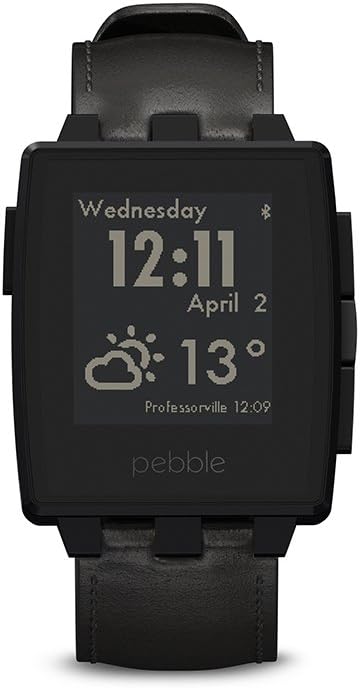 Pebble Steel Smartwatch Black Matte