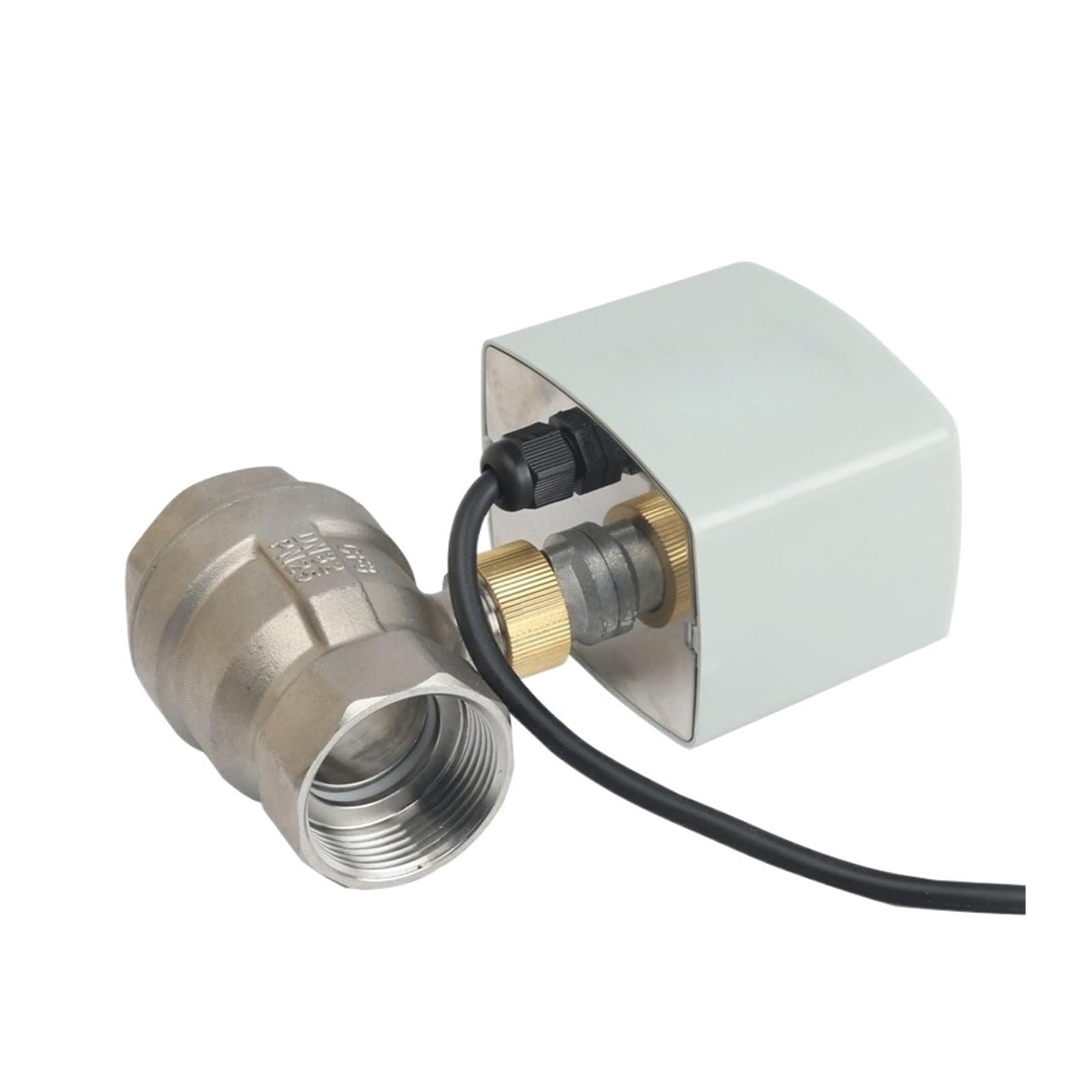 Valvola motorizzata Valvola motorizzata in Acciaio Inossidabile da 3/4" Valvola a Sfera elettrica a 3 Fili e 2 Controlli Coppia Elevata(24VDC)