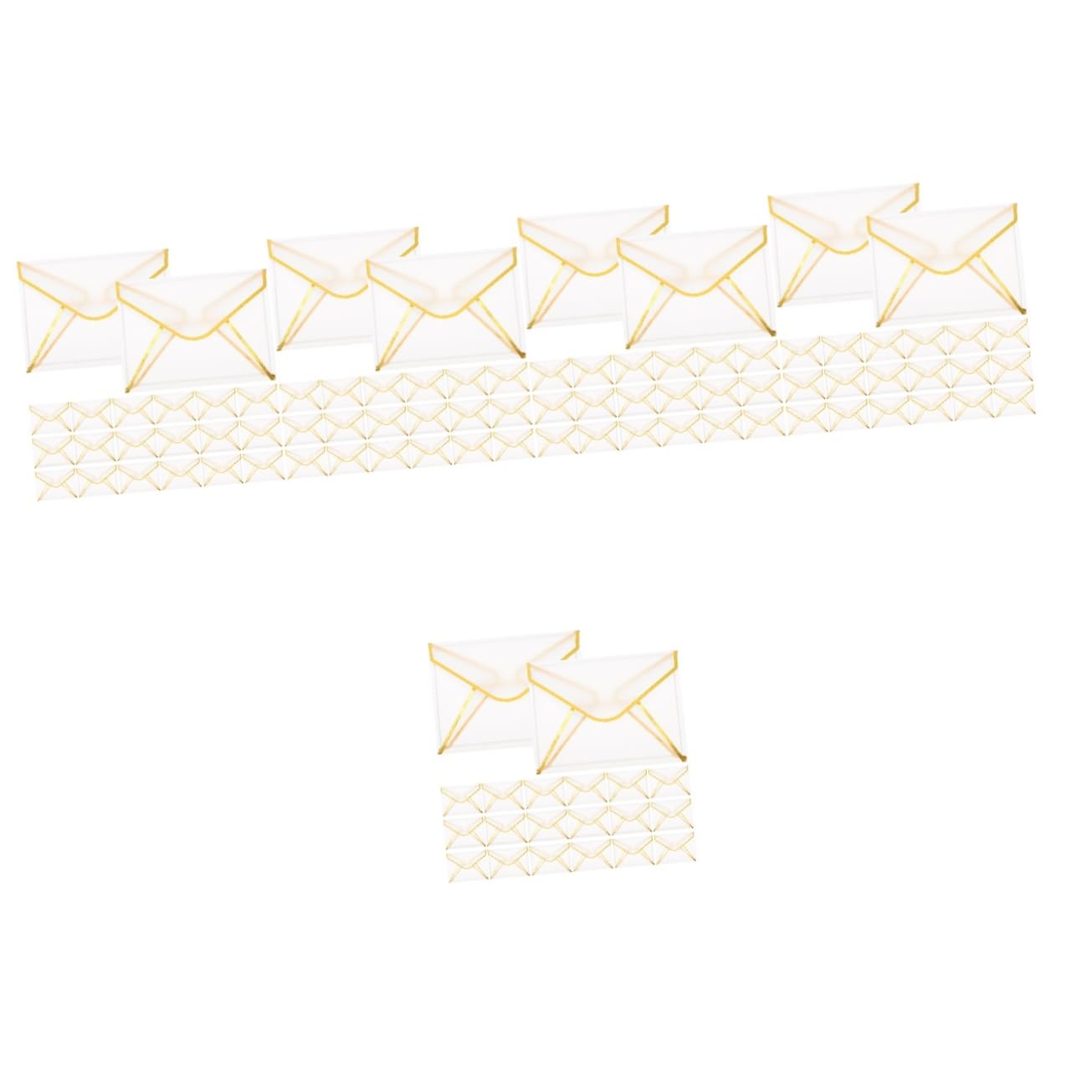 ARTIBETTER 5 Set Buste Per Matrimoniali Buste Trasparenti Per Biglietti Ringraziamento E Design Elegante E Facile Piegare E Chiudere Aggiungi Un Tuoi 20 Pezzi*5