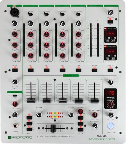 Sezione crossfader: crossfader da 45mm con curva regolabile, switch assign A/B e tasti kill A/B