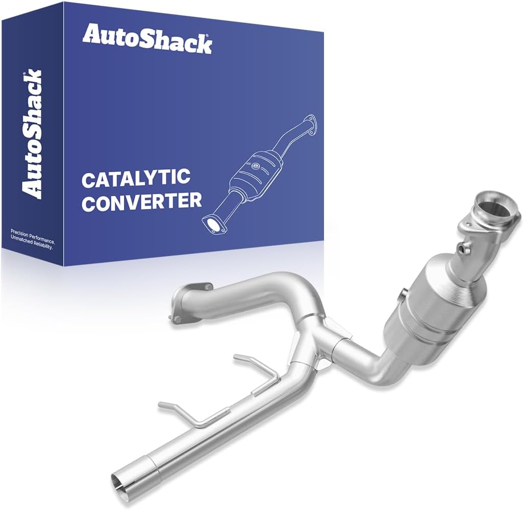 AutoShack Passenger Side Catalytic Converter Exhaust Pipe Direct Fit Replacement for 2009-2014 Ford F-150 Expedition 2009-2014 Lincoln Navigator 5.0L 5.4L V8 4WD AWD RWD (EPA Compliant) EMCC60569