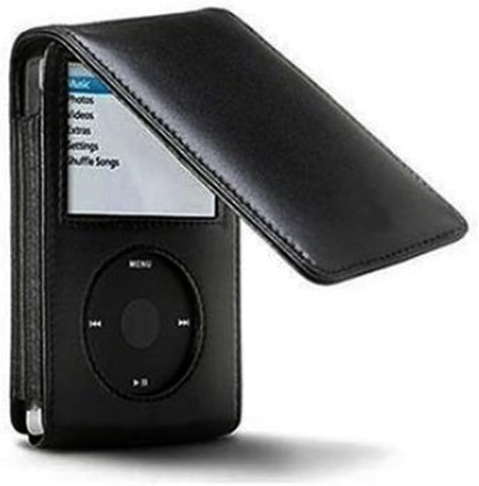 iDelta 160GB iPod Classic Synthetic PU Leather Flip Case & Belt Clip for Apple iPod Classic (6th & 7th Generation)