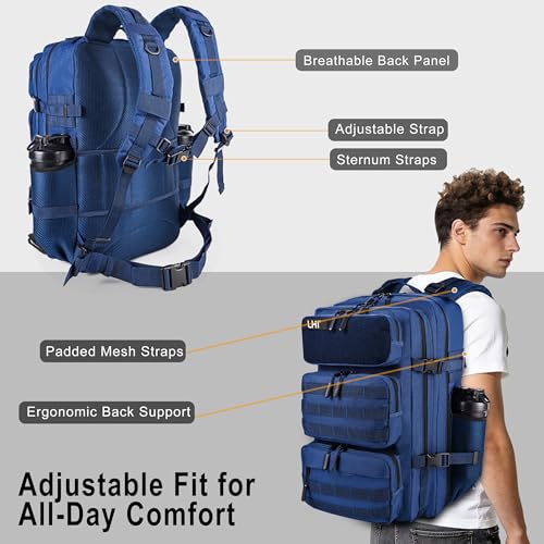 Image of LHI Tactical Military Backpack for Men and Women 25L /35L Army Assault Pack Bag Small Rucksack with Bottle Holder