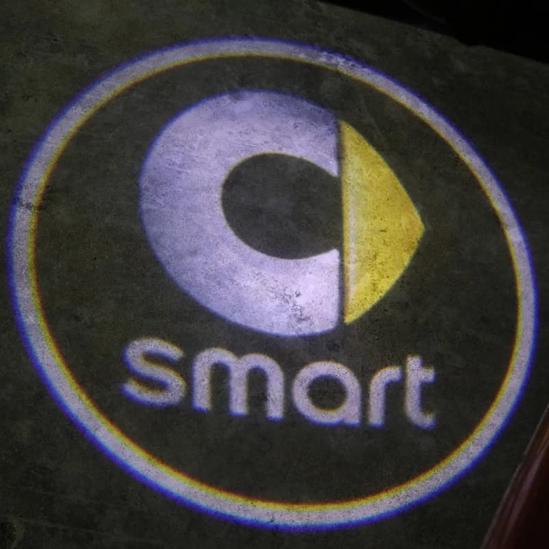 DOYELE Car Welcome Lamp Projector For Smart 450 451 453 Fortwo Forfour Car Accessories Door Sensing,Accessories LED Car Light Logo,2 PCS