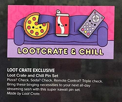 Loot Crate and Chill Pin Set Kawaii Pin Set Lootcrate Exclusive image 3