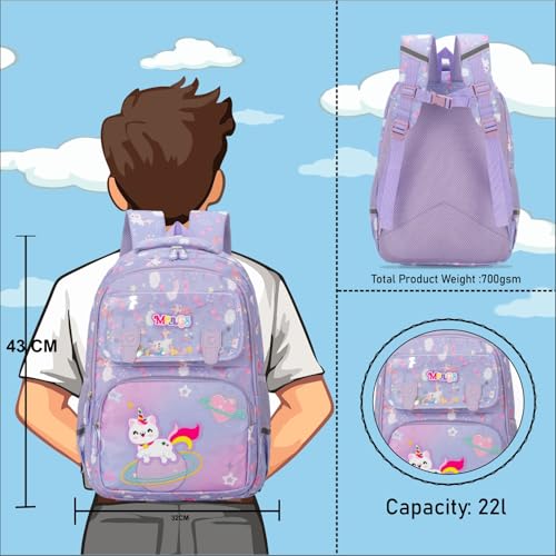 Image of Tinytot 22 Litre 17-Inch Waterproof Large School Bag for Boys & Girls, Kids School Bag, School Backpack for Girls and Boys, for Kids, Ideal for Children