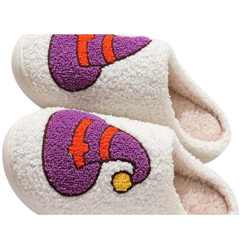 Slippers for Women Men Non-Slip Cozy Fuzzy Slipper Plush Cute House Bedroom Shoes Winter Warm Fur Lined Slippers Indoor Outdoor Holiday Slip Ons2