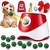 Automatic-Ball-Thrower-for-Dogs-Dog-Ball-Thrower-Launcher-with-10-30-Ft-Distance-Rechargeable-Automatic-Dog-Toy-Dog-Ball-Launcher-Included-12pcs-2-Balls-for-Puppy-Red Interactive Ball Thrower For Dogs