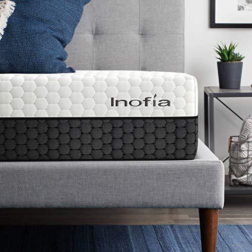 Inofia Matratze 90x200 Memory Foam Matratze Kaltschaummatratze 2in1 Liegehärten H3&H4 mittelfest&fest,Höhe 22cm,waschbar Bezug für Allergiker,ÖKO-TEX® 100,100 Nächte Probeschlafen,10 Jahre Garantie