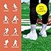 SLEEFS Solid Football Spats Cleat Covers – Compression Cleat Covers for Football Drip, Turf Protection & Style (White 2 Pack, L/XL)