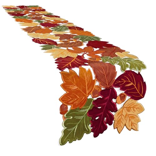Simplebrand Harvest Fall Table Runner 70 Inches Long for Thanksgiving
