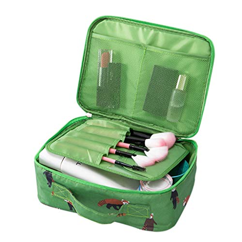 Preisvergleich Produktbild POTOU Kosmetiktasche Reise Makeup Kasten Kosmetikkoffer Kosmetischer Organizer Etui Kulturbeutel Kulturtasche mit Teiler für Toilettenartikel 24 x 18 x 9 cm (A)