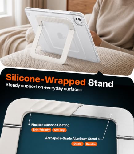TORRAS Ostand K3 Neo for iPad Pro 13 inch Case with Stand M4/M5, White - image 4