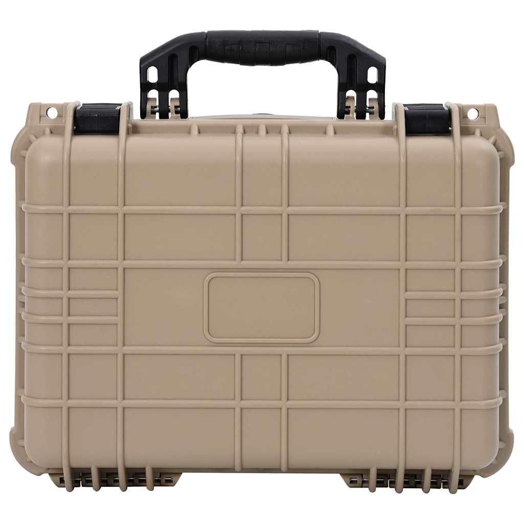 Valigetta Rigida Sabbia, 40,5 x 33 x 17,5 cm, in Polipropilene e ABS Impermeabile Antiurto, Organizer per Fotocamere e Borse Fotografiche, Viaggi, Outdoor, Protezione, Conservazione