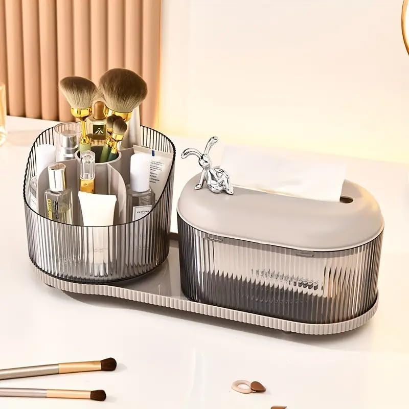 Napkin Box Holders Spring Paper Towel Box, Desktop Towel Drawer, Coffee Table Decoration Household Creative Paper Drawer Tissue Box Cover, Tissue Box Holder Plastic-image-1