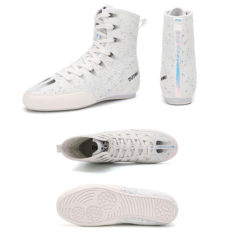 Ringerschuhe unisex für Herren,Damen,Kinder – Atmungsaktive rutschfeste Kampfsportschuhe Boxschuhe – Robuste Trainingsschuhe Geeignet für Wrestling,Crossfit & Gewichtheben – Kampfsport Schuhe 32-39 EU